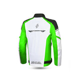 SHUA IMMORTAL Moto Casaco Gelo Verde Preto - Imagem traseira da ja Casacos