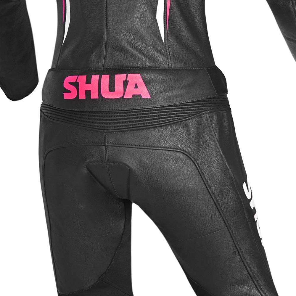 SHUA INFINITY 2 PC Moto Senhora Fatos Fúcsia Preta - Imagem inferior do terno