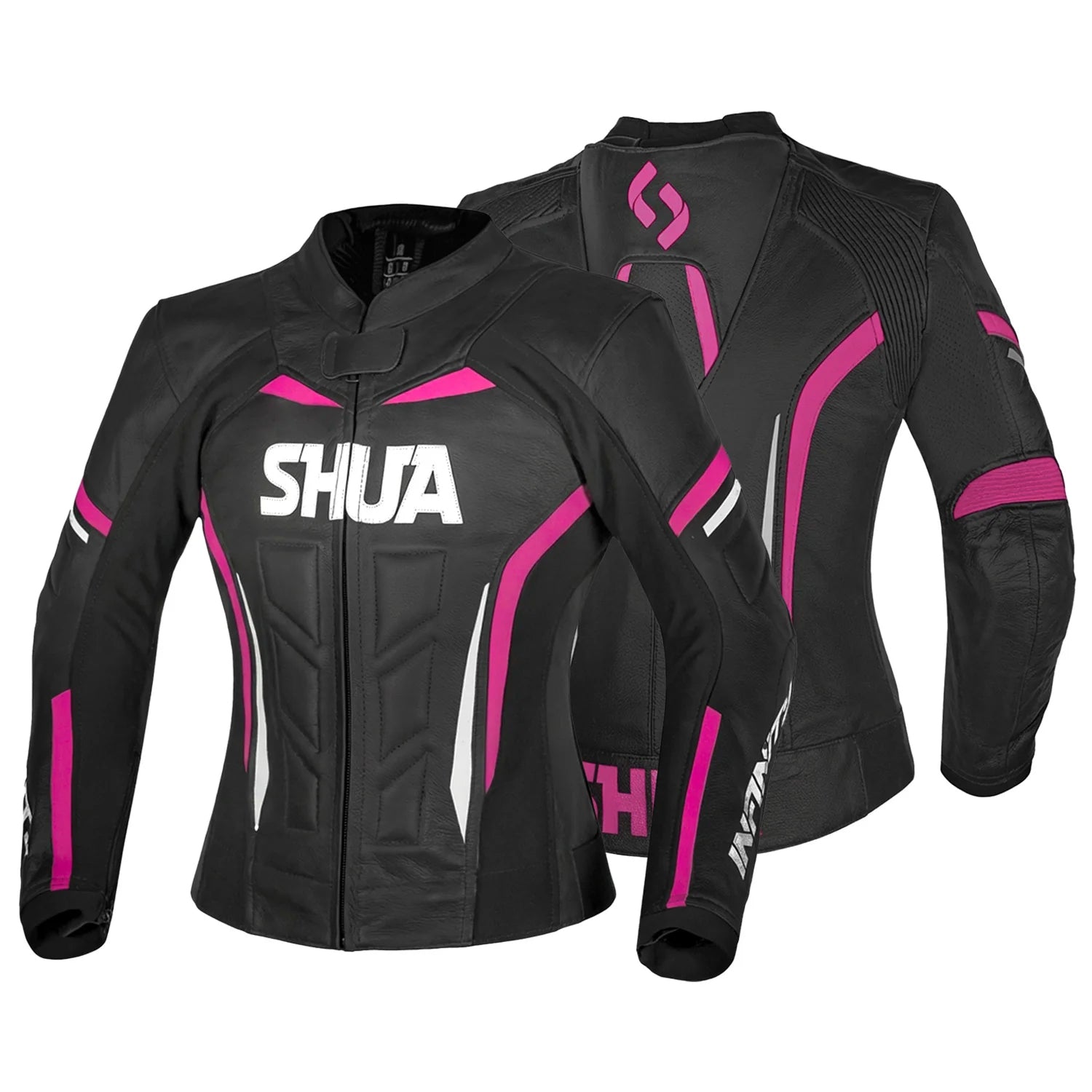 SHUA INFINITY Women's Motorcycle Jackets Black Fuchsia – 2 – Maximomoto PT