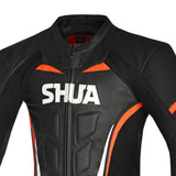 SHUA INFINITY 1 PC FATOS DE MOTO HOMEM PRETO LARANJA