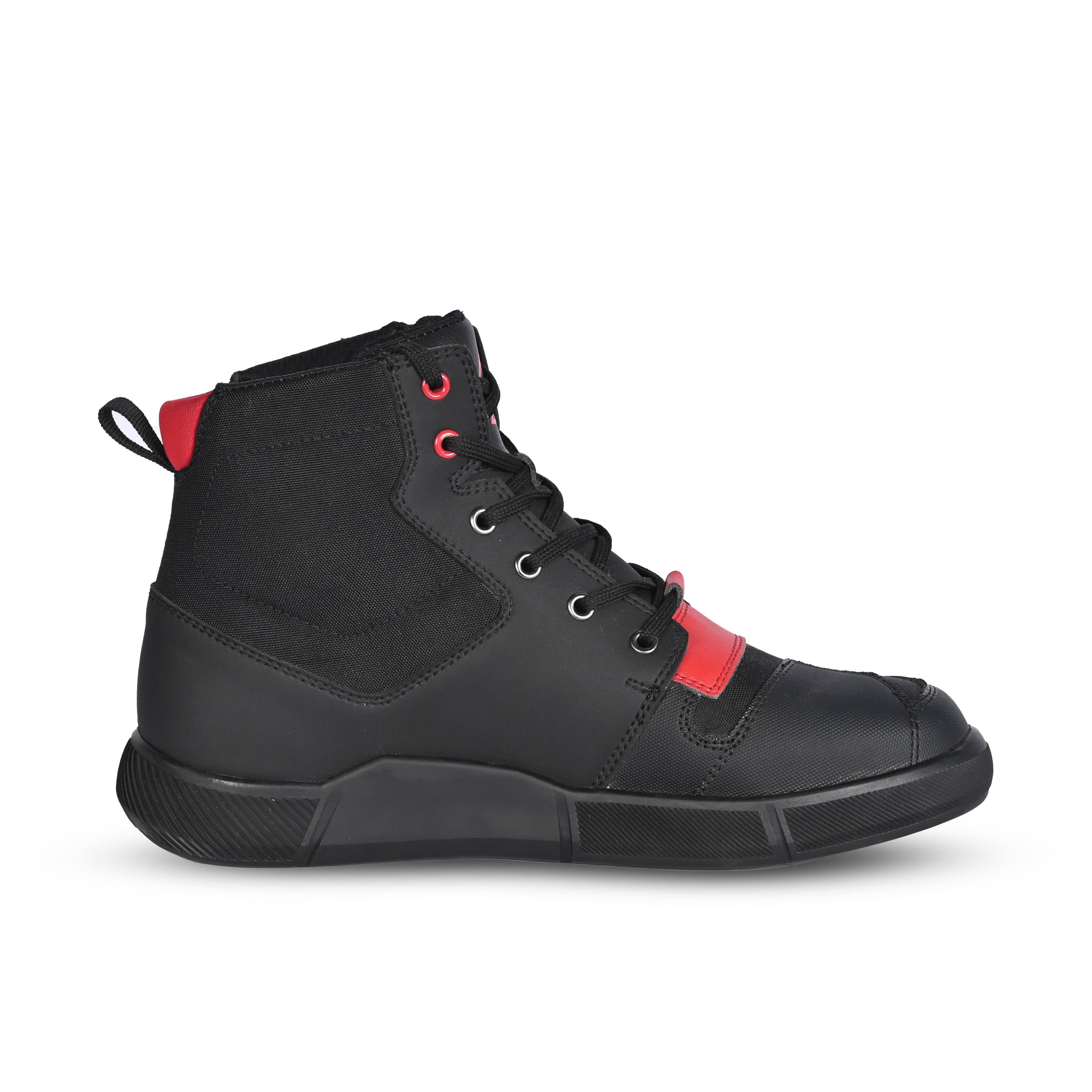 SHUA ODDIN Moto Urbano Botas Preto Vermelho - Imagem do lado direito de Boots