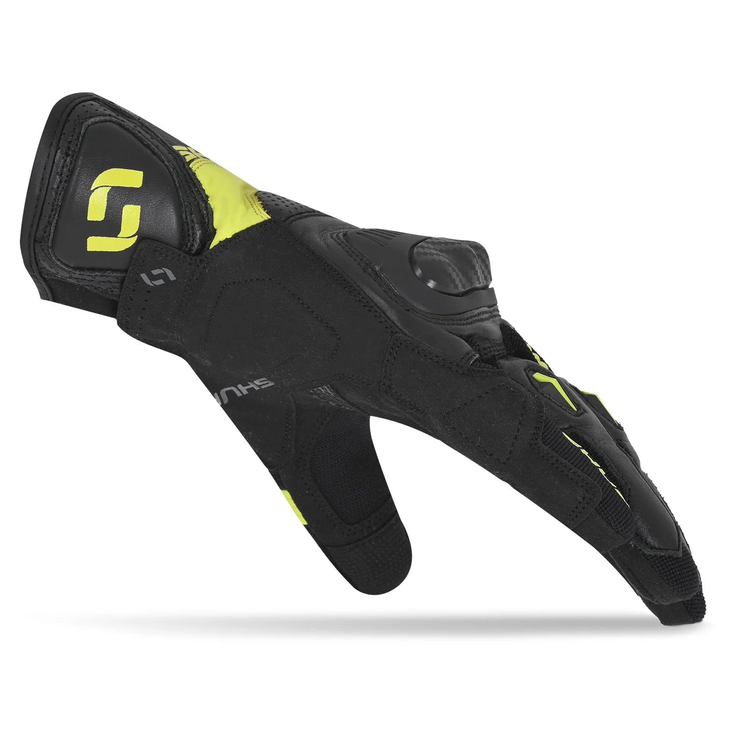 SHUA PROTON Moto Textil Luvas Preto Fluo Amarelo – 3 – Maximomoto PT