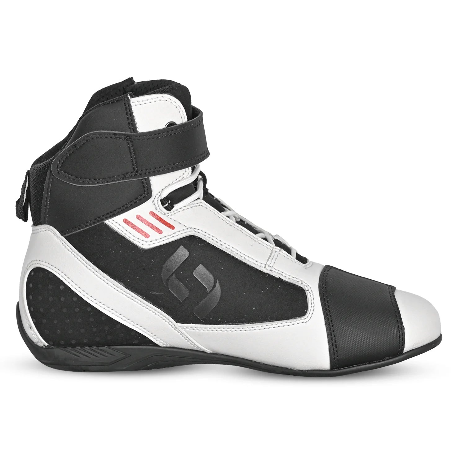 SHUA PULSE Moto Urban Botas Preto Branco Vermelho – 3 – Maximomoto PT