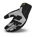 SHUA SEA BREEZE Luvas De Moto Preto Cinza Amarillo Fluor