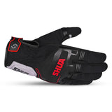 SHUA SEA BREEZE LUVAS DE MOTO PRETO CINZA VERMELHO