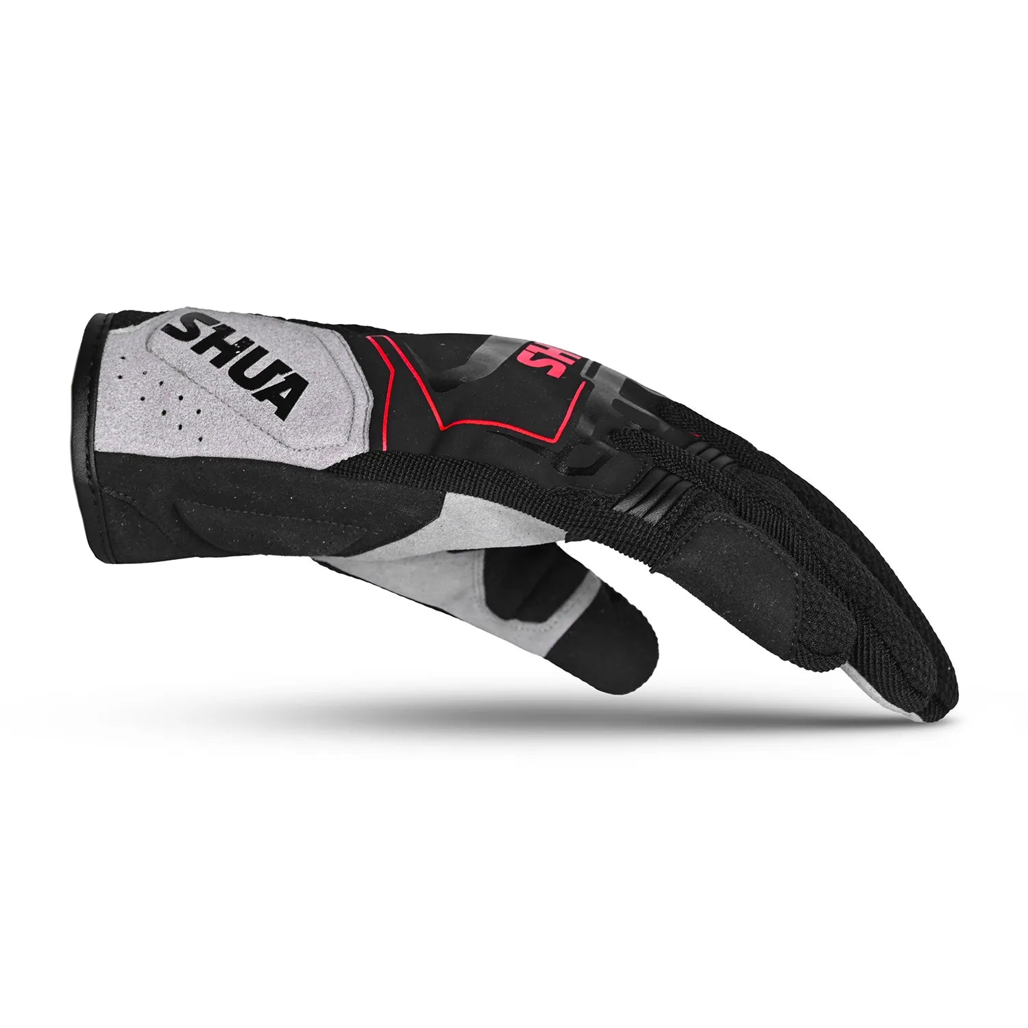 SHUA SEA BREEZE LUVAS DE MOTO PRETO CINZA VERMELHO – 3 – Maximomoto PT