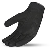 SHUA SHOT Luvas De Moto Senhora Curta Textil Preto Vermelho