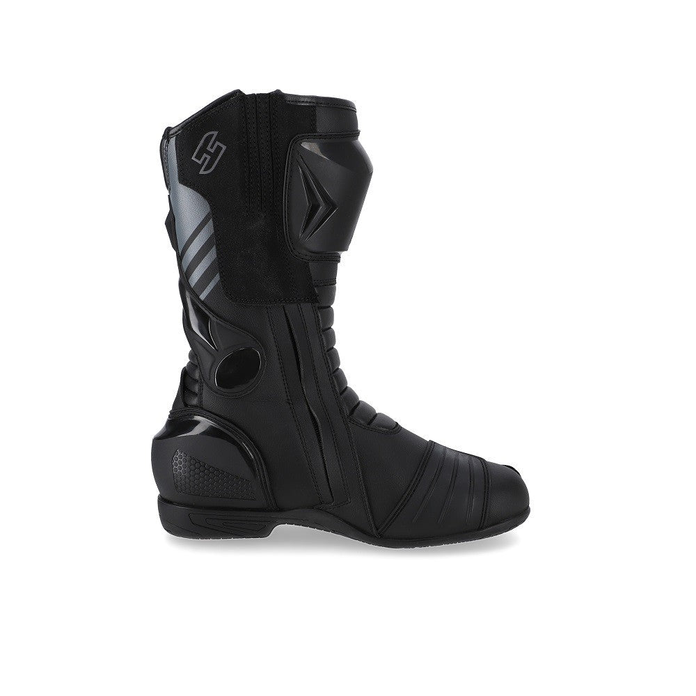 SHUA SUPER TECH Motorcycle Boots in Black and Gray Leather – 5 – Maximomoto PT