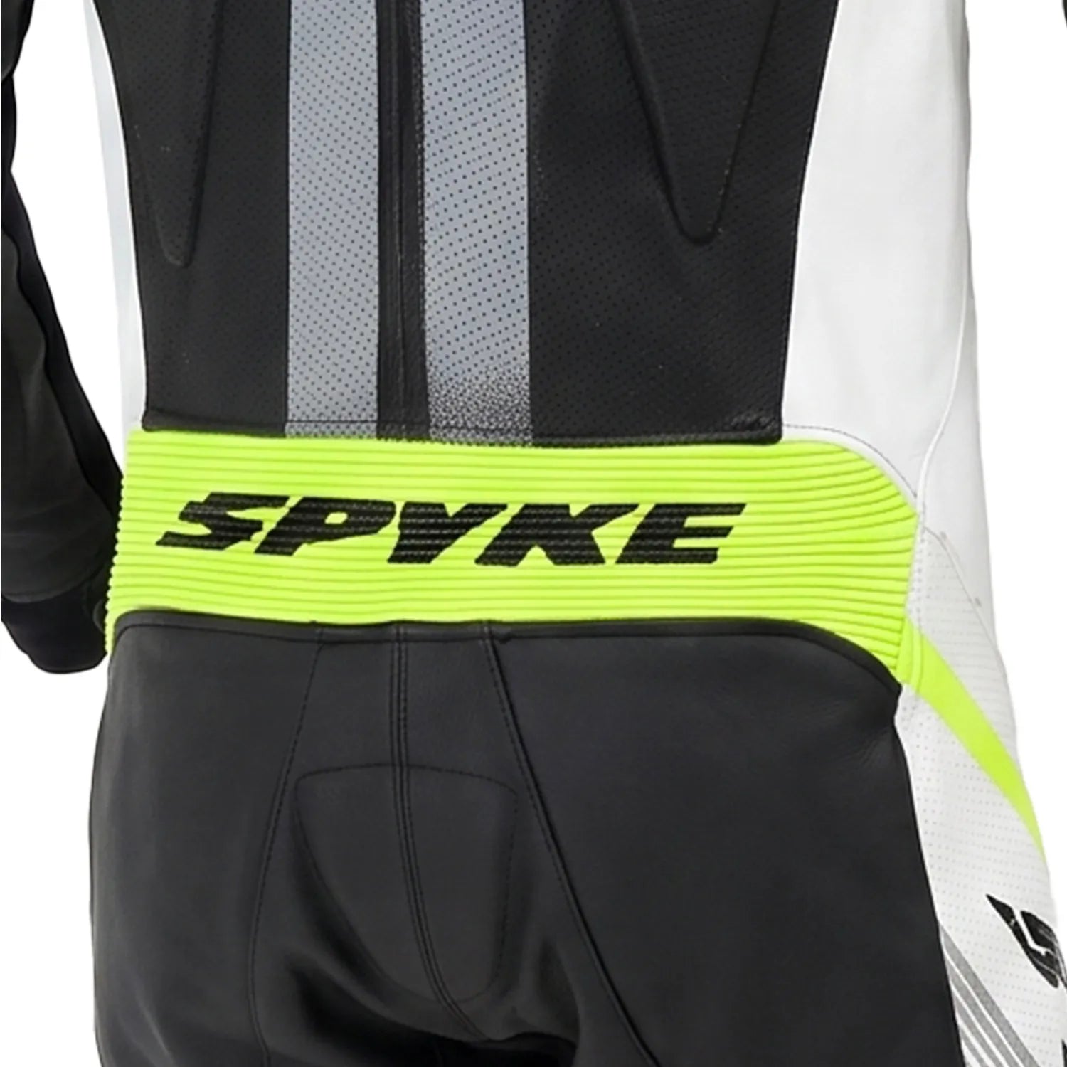 SPYKE ESTORIL 1PC FATOS DE MOTO PRETO BRANCO AMARELO FLUO – 4 – Maximomoto PT