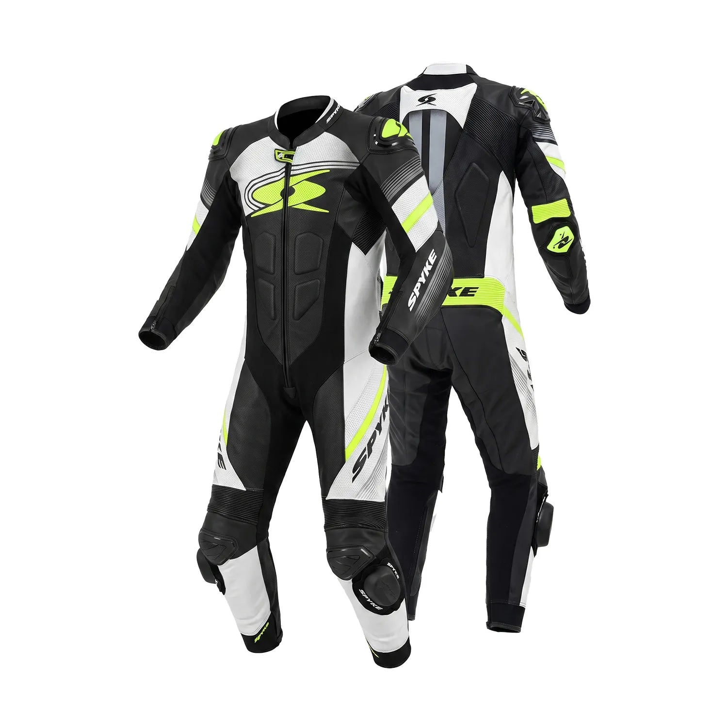 SPYKE ESTORIL 1PC FATOS DE MOTO PRETO BRANCO AMARELO FLUO – 2 – Maximomoto PT