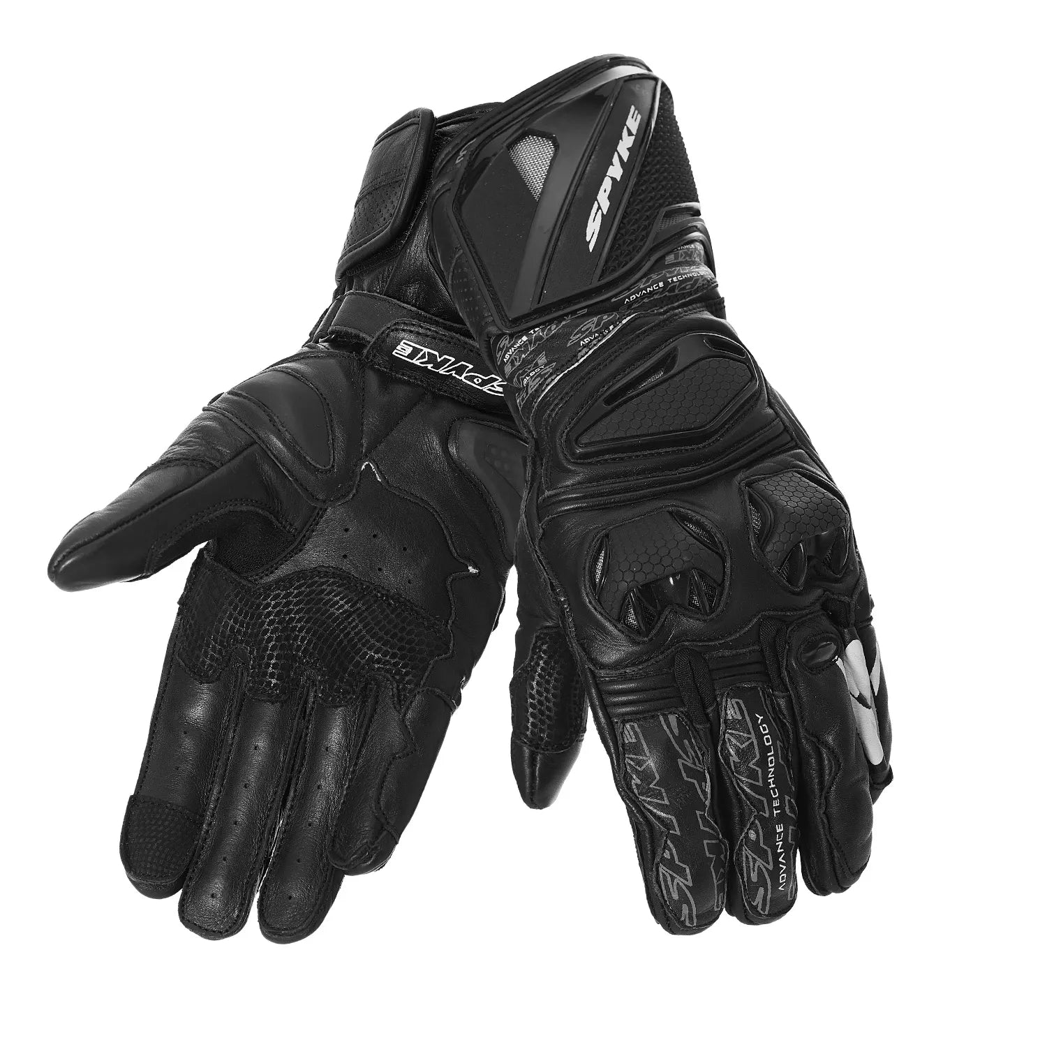 SPYKE TECH PRO LUVAS DE MOTO PRETO – 1 – Maximomoto PT