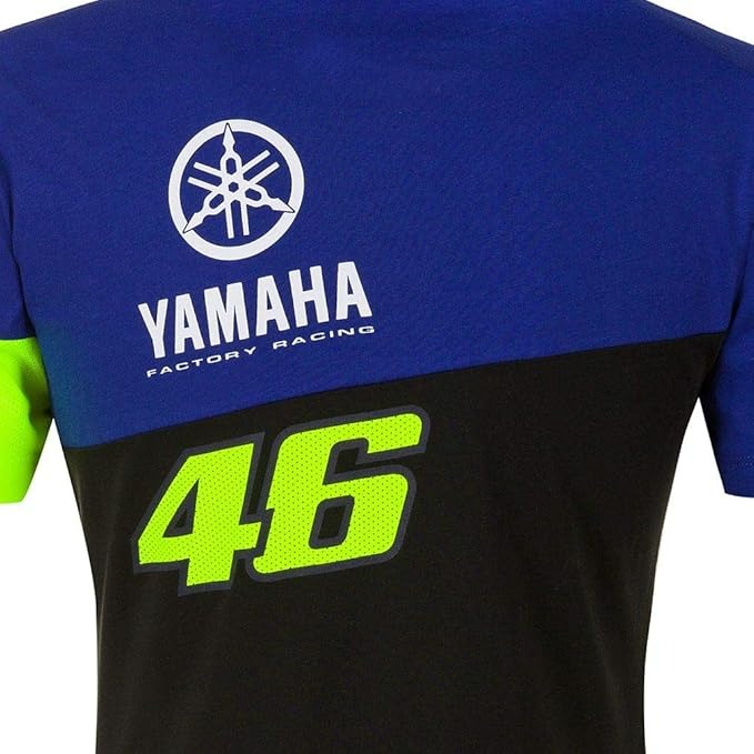 VR46 Yamaha Racing mujer Camiseta oficial de Valentino Rossi Azul/amarelo – 4 – Maximomoto PT