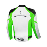 SHUA IMMORTAL Motorcycle Jacket Ice Green Black