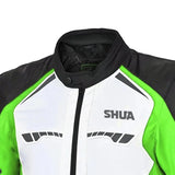 SHUA IMMORTAL Casacos De Moto Homem Textil Gelo Verde Preto