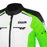 SHUA IMMORTAL Motorcycle Jacket Ice Green Black