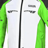 SHUA IMMORTAL Casacos De Moto Homem Textil Gelo Verde Preto