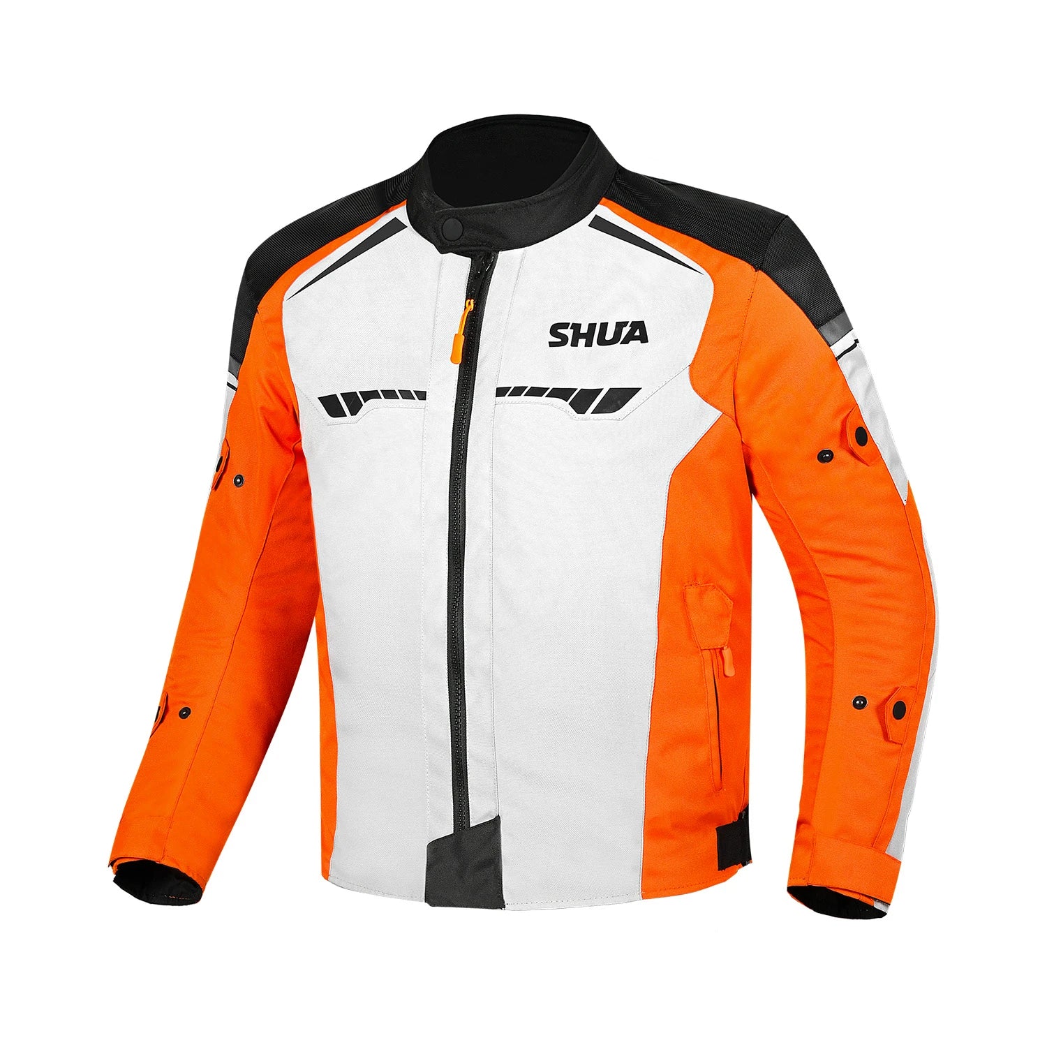 SHUA IMMORTAL Casacos De Moto Homem Textil Gelo Laranja Preto – 1 – Maximomoto PT