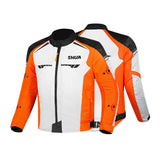 SHUA IMMORTAL Casacos De Moto Homem Textil Gelo Laranja Preto