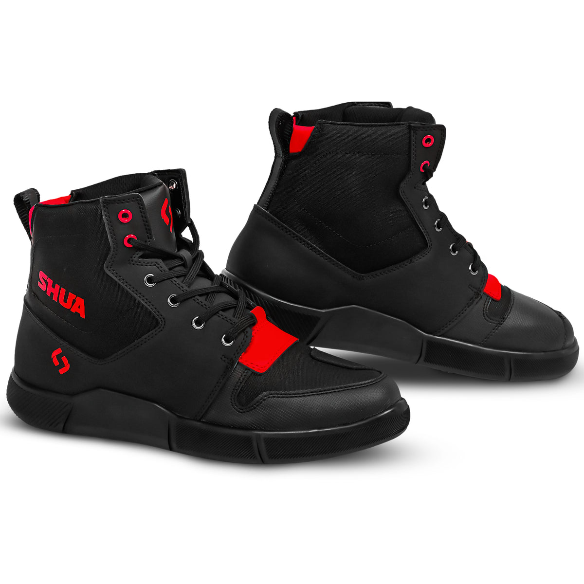 SHUA ODDIN Urbano Botas De Moto Preto Vermelho