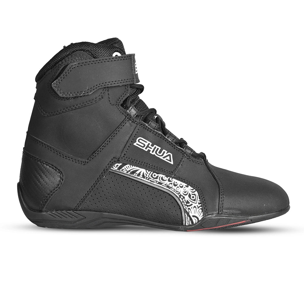 SHUA - Piel Duke Pro Lady Boots Black/White – 4 – Maximomoto PT