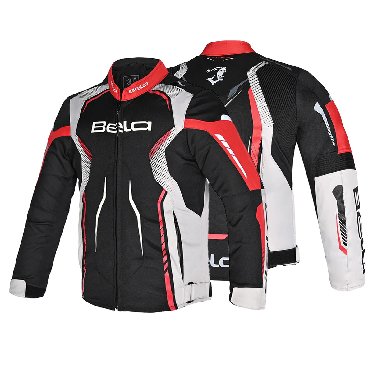 BELA STAR LIGHT Moto Júnior Textil Casacos Gelo Vermelho Preto