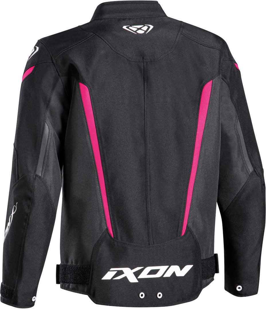 IXON STRIKER NIÑOS L Moto Textil Chaqueta Negro Fushia – 2 – Maximomoto PT