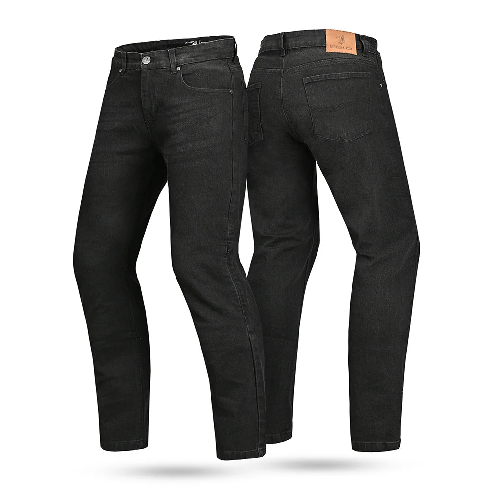 BELA CLARK Denim Jeans Moto Homem Calcas Preto 30L