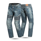 BELA URBAN Denim Jeans Moto Senhora Calcas Azul Khaki Tint