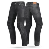 BELA PISTON Textil Denim Jeans Moto Calças Preto 34L