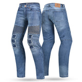 BELA PISTON Textil Denim Jeans Moto Calças Azul 34L