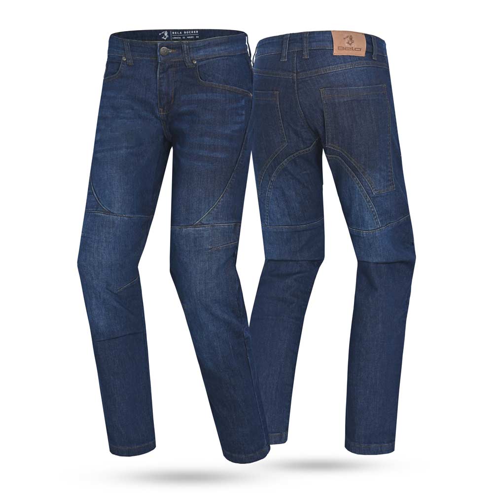 BELA ROCKER VAQUERO Denim Moto Pants CE Approved AA Blue 32 Inseam – 2 – Maximomoto PT