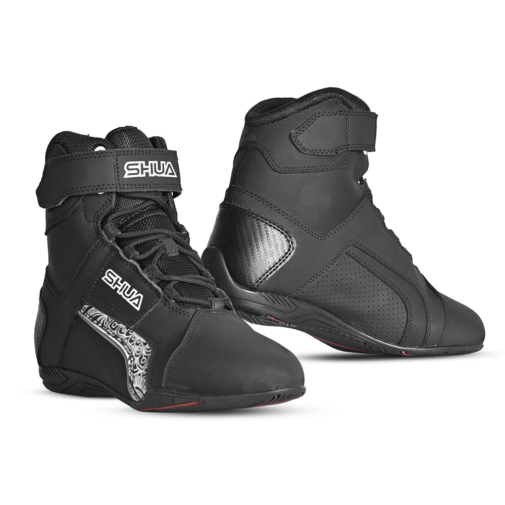 SHUA - Piel Duke Pro Lady Boots Black/White – 6 – Maximomoto PT