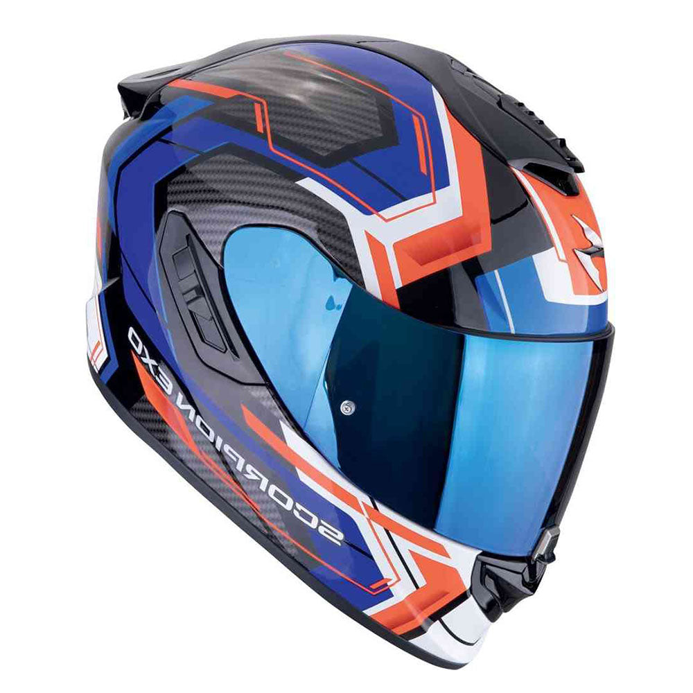 SCORPION EXO-1400 EVO AIR LINART INTEGRAL CASCO Black-Red Blue – 2 – Maximomoto PT
