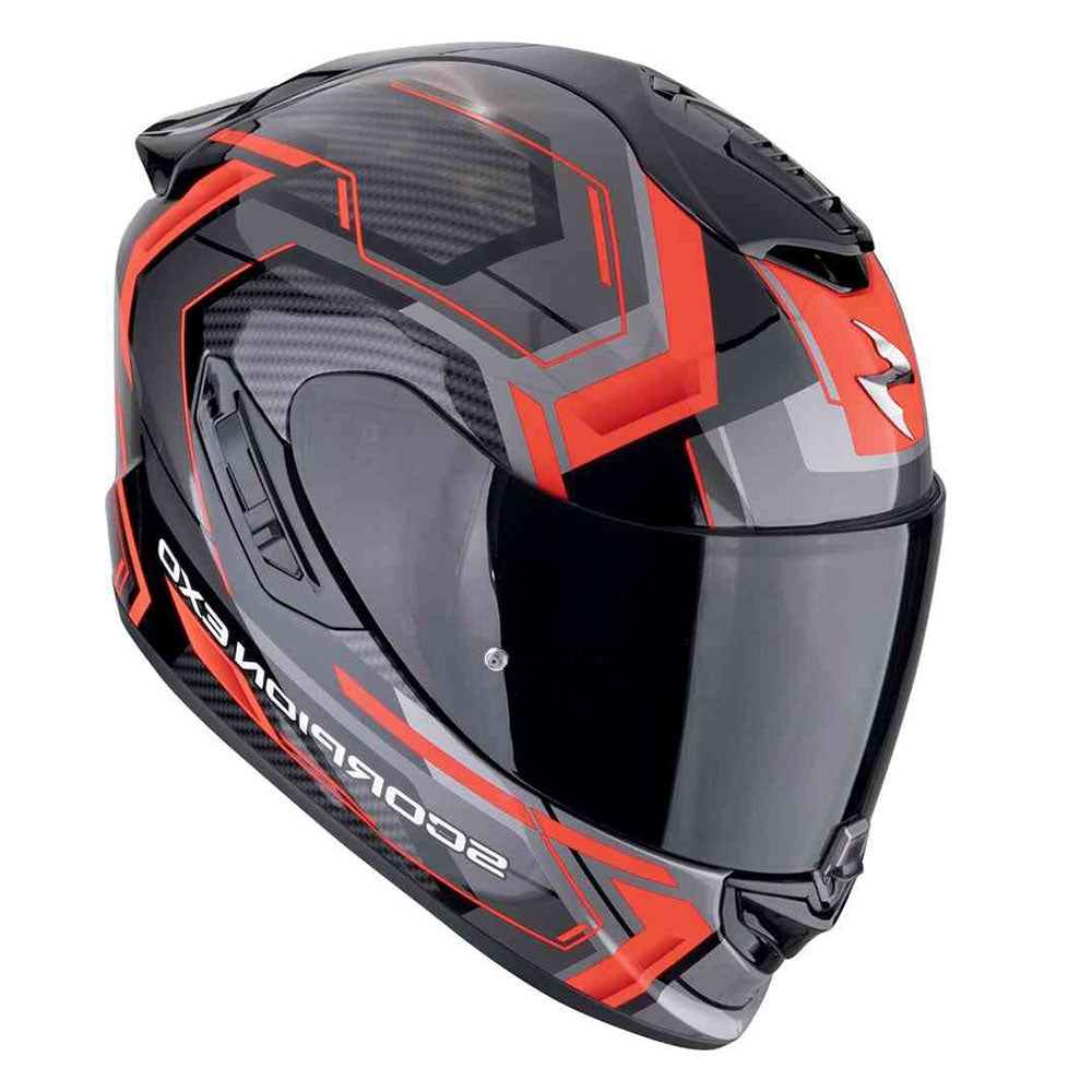 SCORPION EXO-1400 EVO 2 AIR LINART MOTORCYCLE FULL-FACE HELMET BLACK RED – 2 – Maximomoto PT