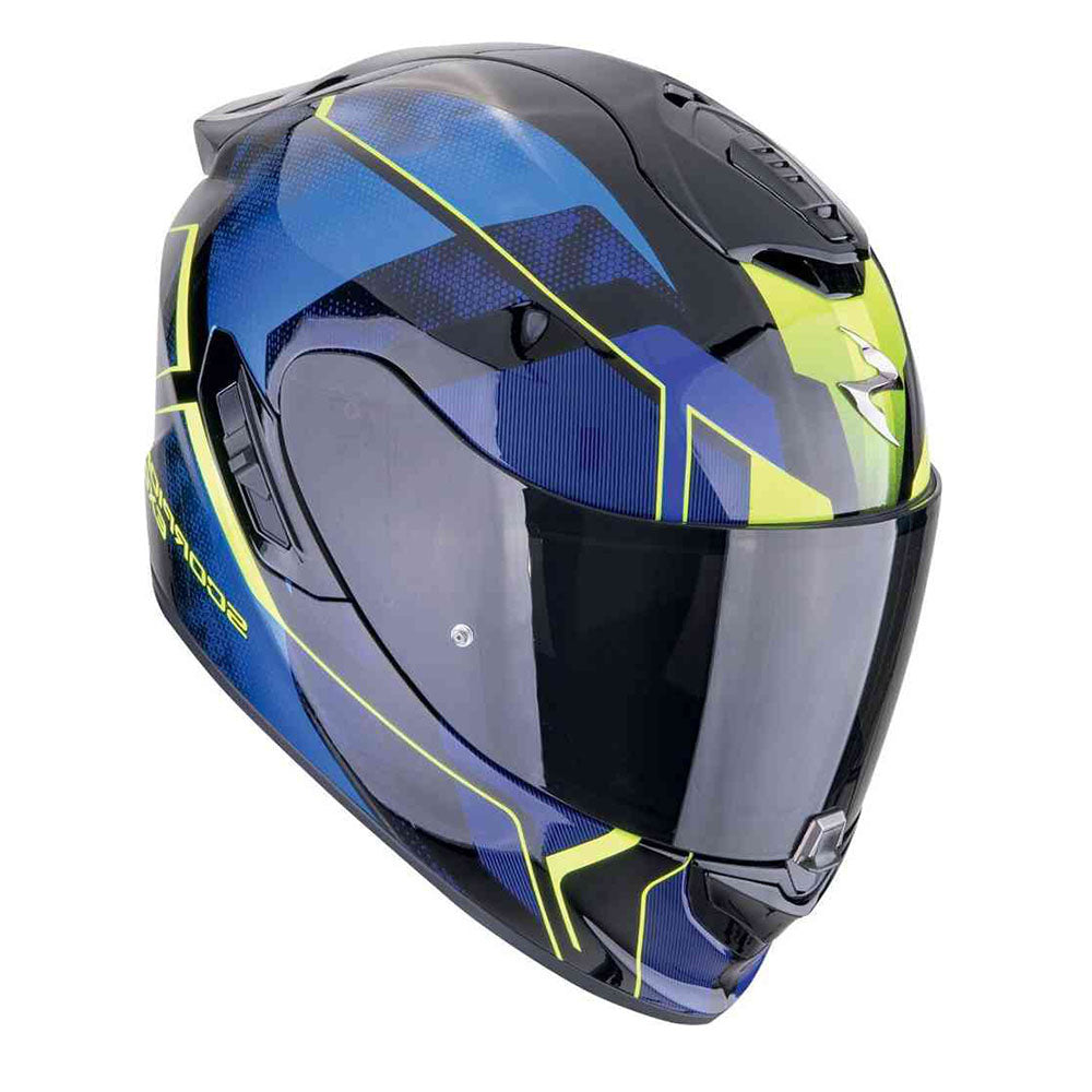 SCORPION EXO-1400 EVO AIR INTENSIO Integral Casco competición Preto-azul – 2 – Maximomoto PT