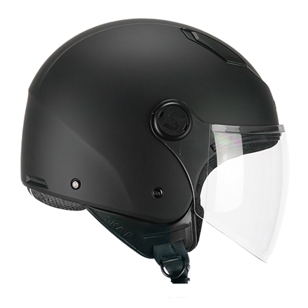 SKA-P 1LHA LUKE MONO Jet Casco Negro mate – 1 – Maximomoto PT