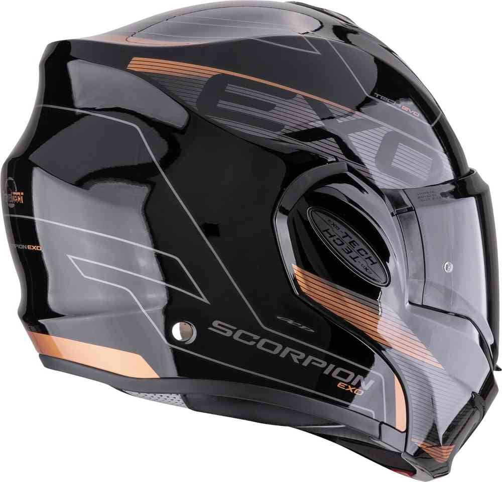 SCORPION EXO Tech Evo Traveler Modular Helmet Black Copper – 4 – Maximomoto PT