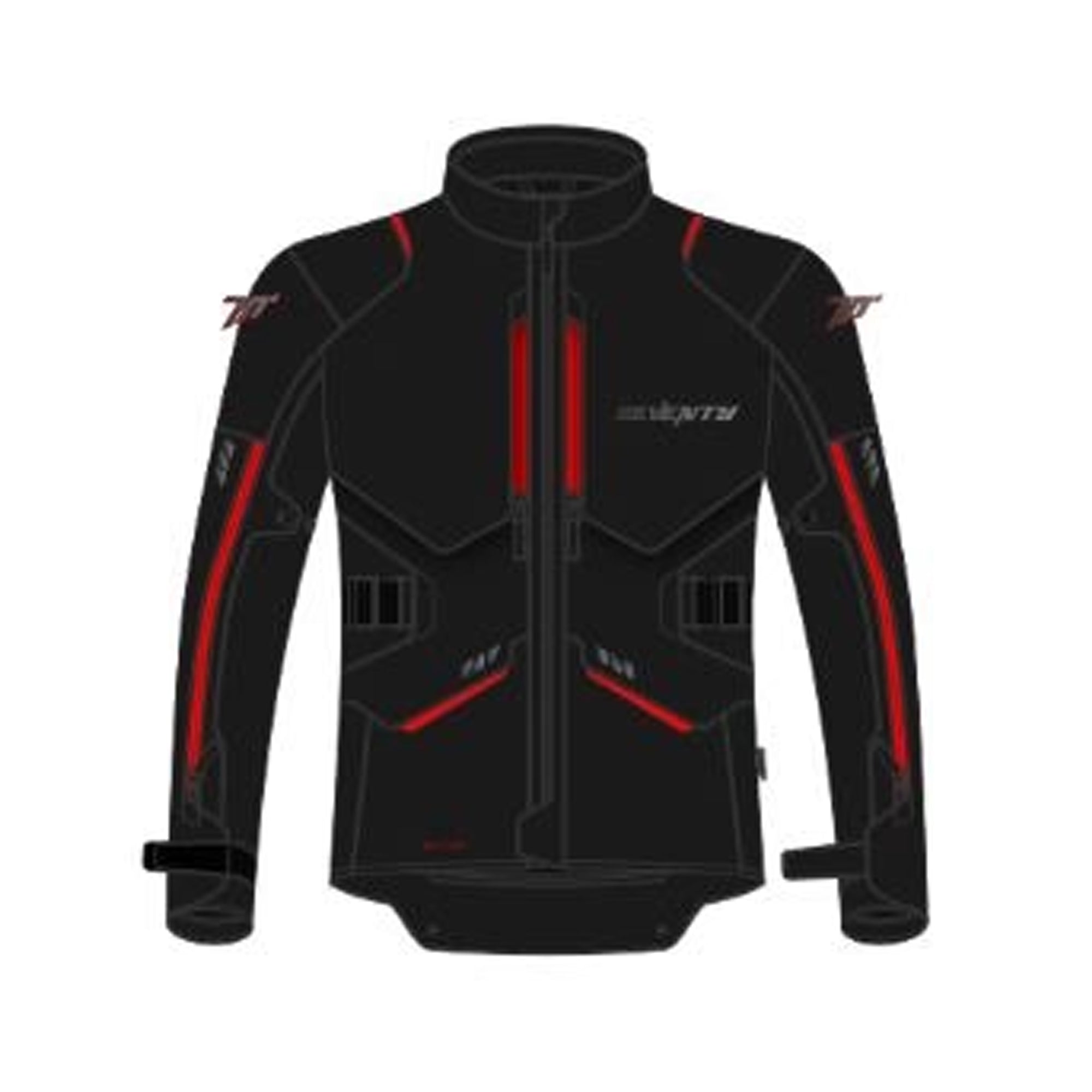 SEVENTY SD-JT67 Men's Motorcycle Jackets Black Red – 1 – Maximomoto PT