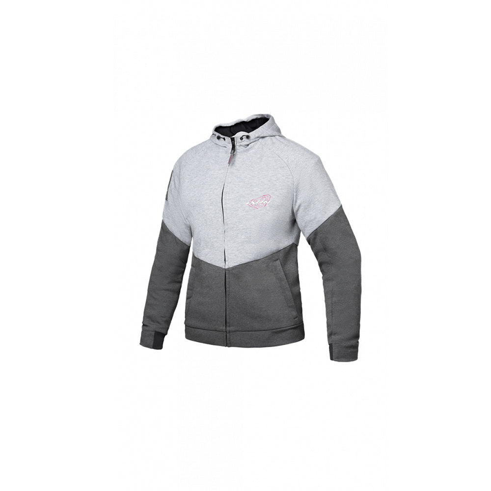 IXON Sudadera ligera y ultracómoda con inspiración deportiva  Gris Plata Fucsia – 1 – Maximomoto PT