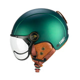 CGM 801V JET EBI VINTAGE Abierto Casco Verde Satinado