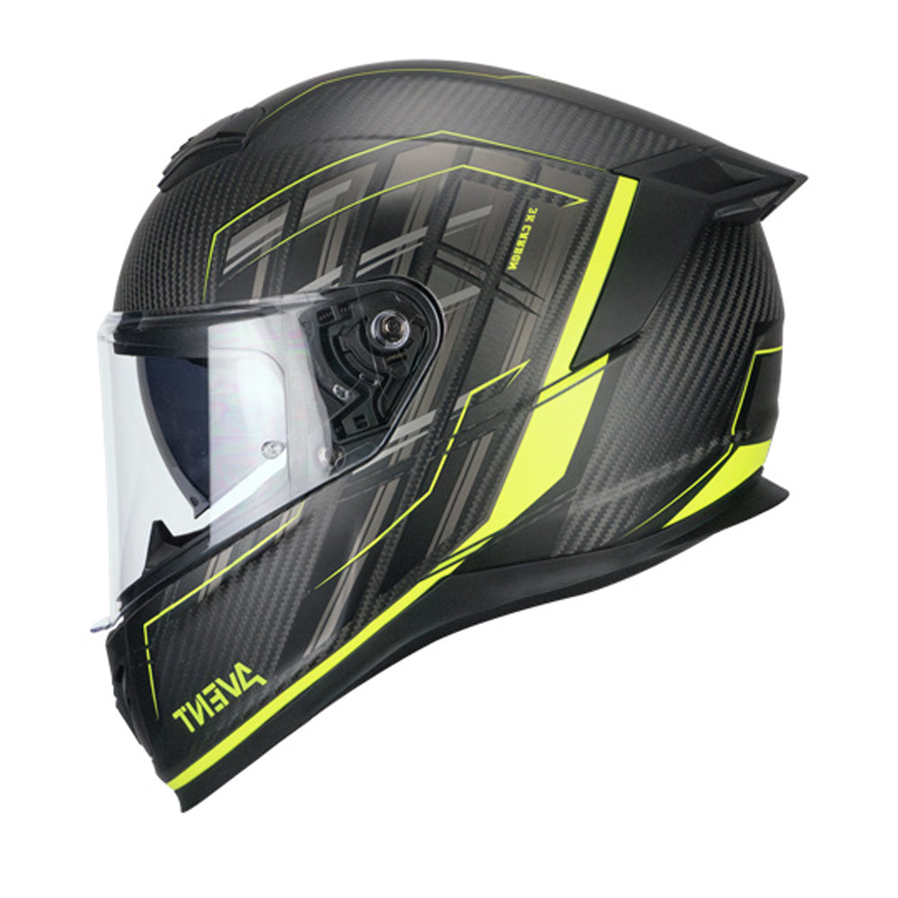 CGM 361 AVENT PRO SPORT Motorcycle Integral Casco Amarillo Carbon Fluo Matte – 1 – Maximomoto PT