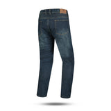 BELA Denim Jeans Urbano Moto Senhora Calcas Vintage Azul 32L