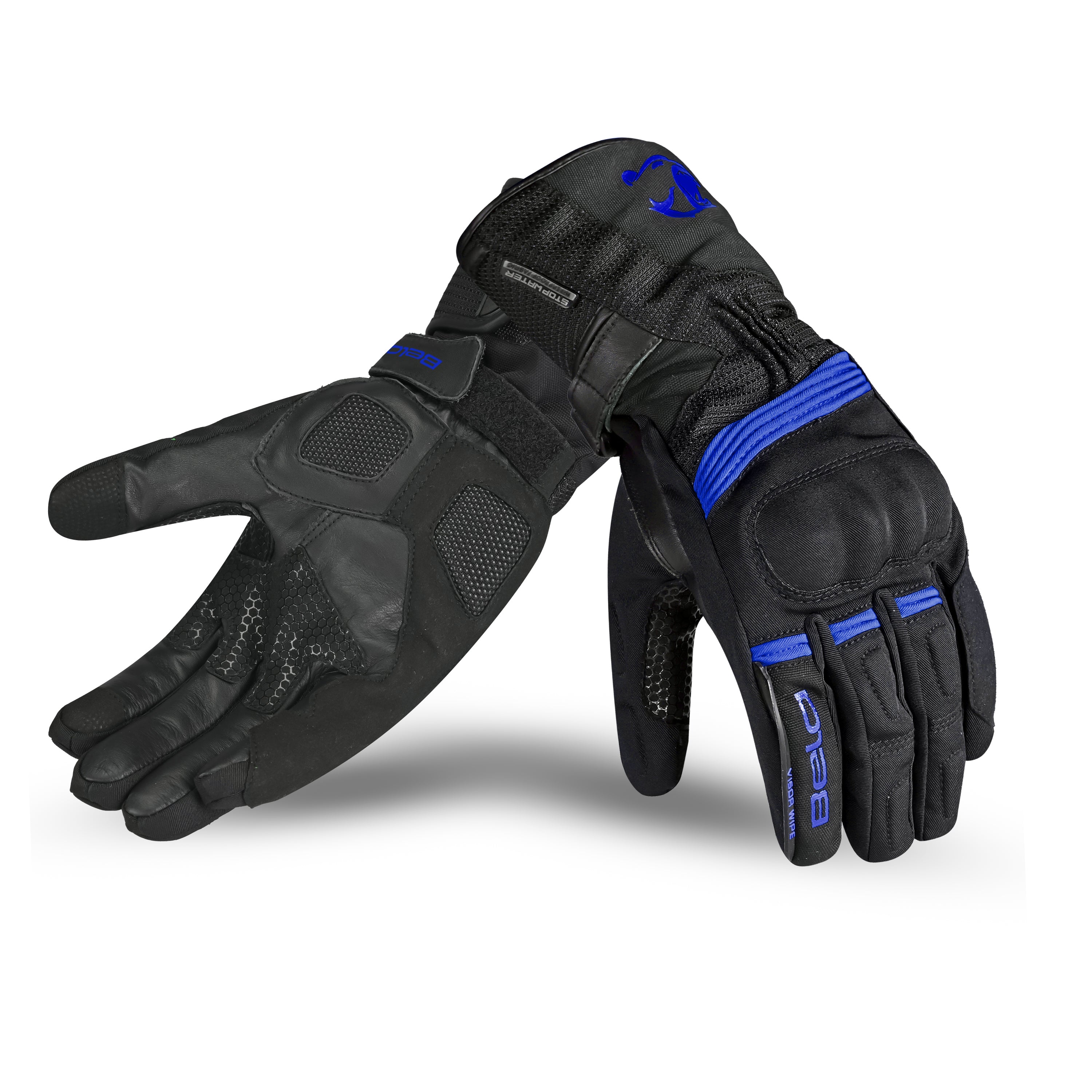 BELA STORM WINTER WP Moto Luvas Preto Azul