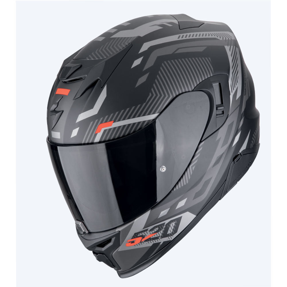SCORPION EXO-520 EVO AIR RANKA LIGERO CASCO Matte black silver red – 1 – Maximomoto PT