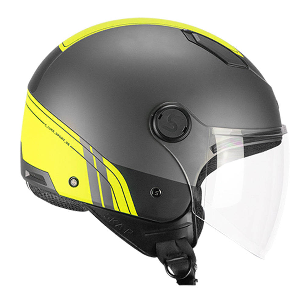 SKA-P 1LHG LUKE SPORT ABIERTO CASCO Antracita Amarillo Fluo Satinado – 2 – Maximomoto PT