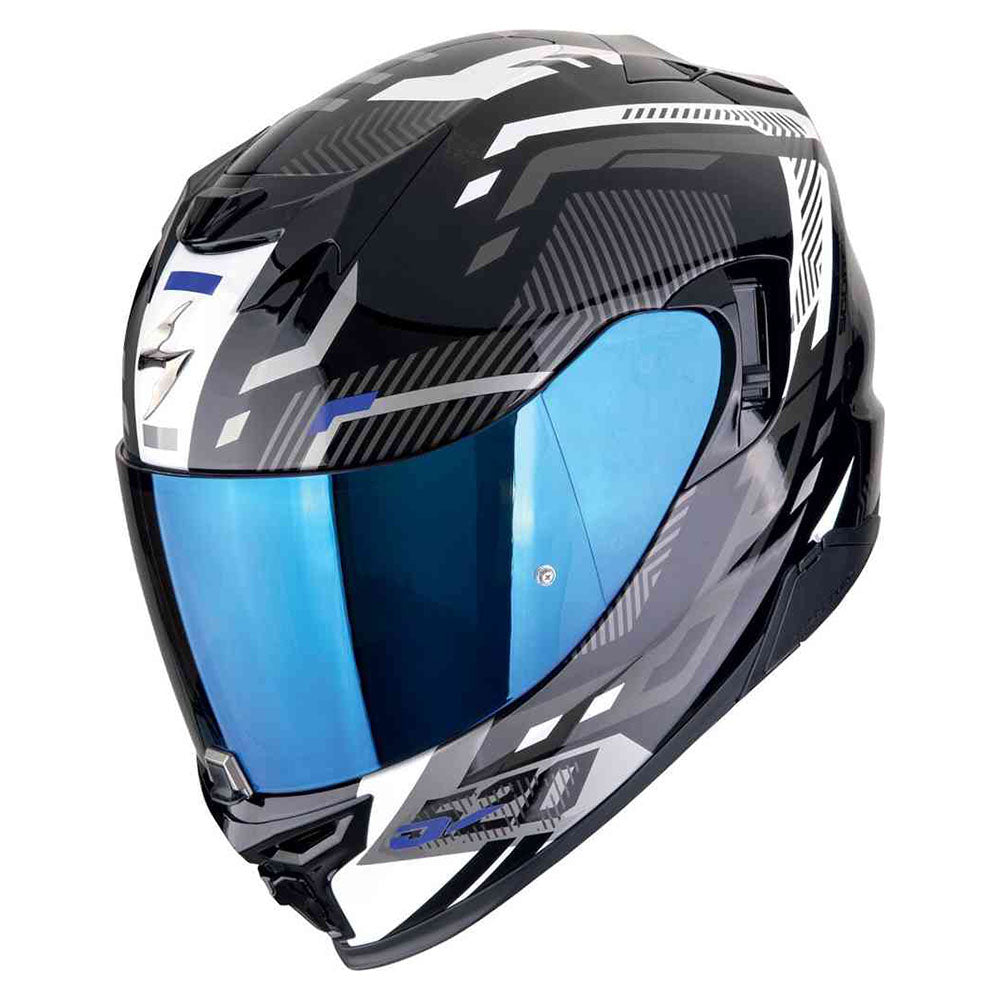 SCORPION EXO-520 EVO AIR RANKA INTEGRAL CASCO Negro-Blanco-Azul – 1 – Maximomoto PT