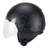 CGM 191A PIX MONO DEMI JET CASCO MOTO NERO OPACO LUNGA