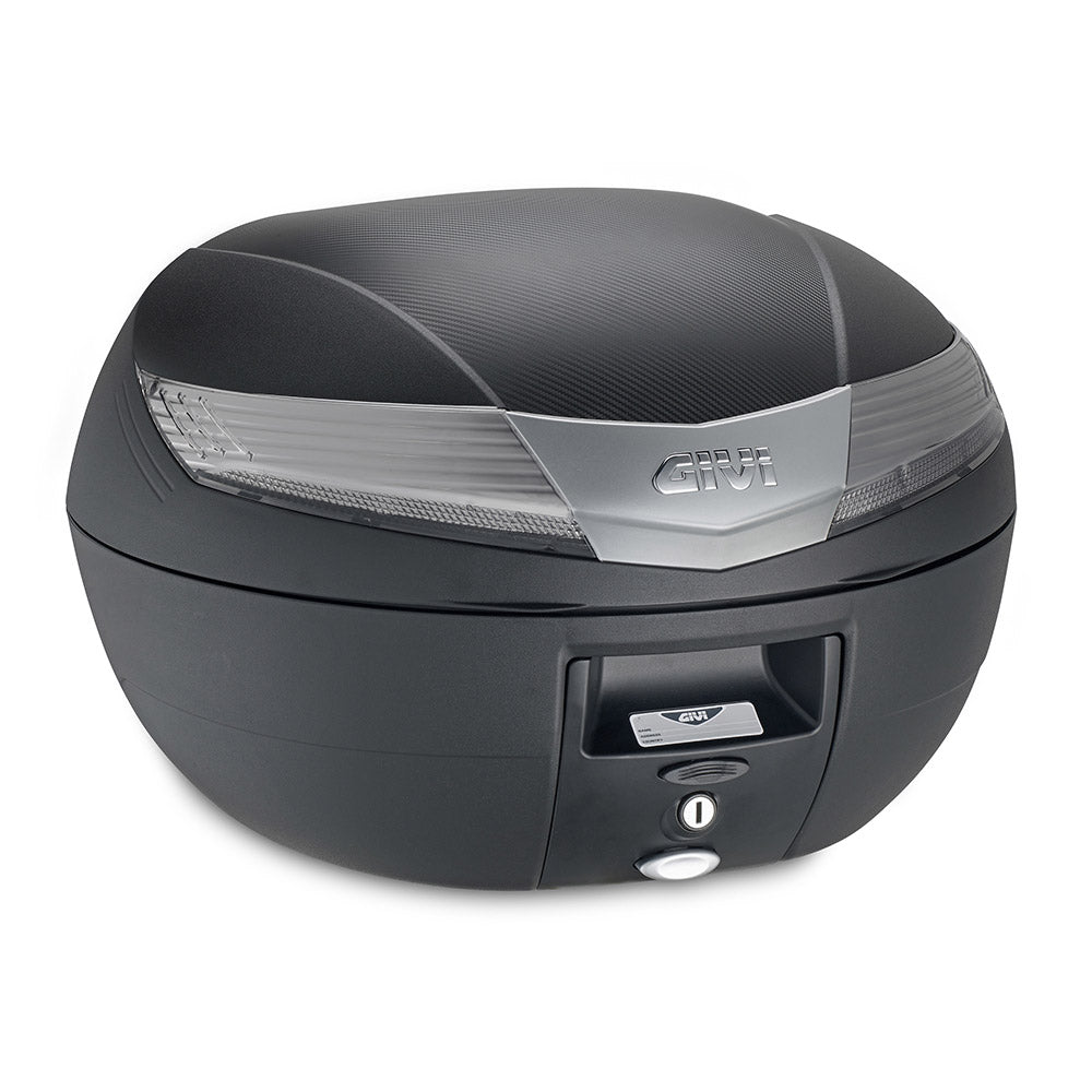 GIVI MK V40 Maleta Para Moto Negra Con Reflectores Ahumados De 40 L