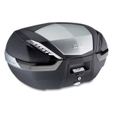 GIVI MK V47 Maleta de Moto Aluminio Negro Reflectores Ahumados 47 L