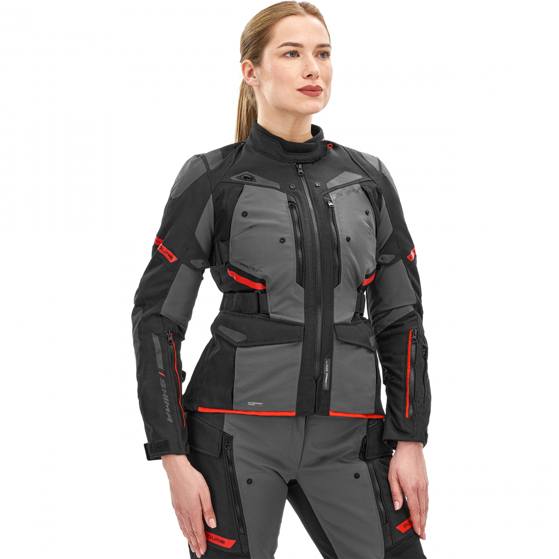 SHIMA DUNE CASACOS SENHORA TEXTIL DE MOTO VERMELHO – 3 – Maximomoto PT